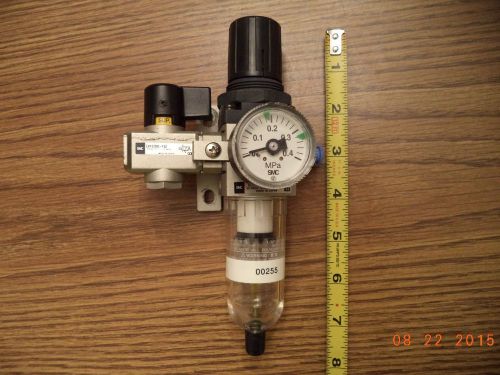 SMC EAW2000-02 X662 and EVHS2000-02 Valve Pressure Regulator Filter Gauge EUC!