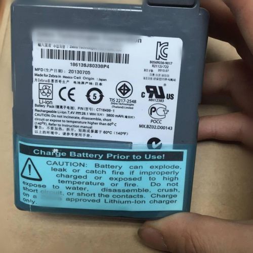 CT18499-1 Li-ion 7.4V 3800mAh Battery For Zebra P4T Printer