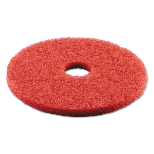 &#034;Standard 16-Inch Diameter Buffing Floor Pads, Red&#034;