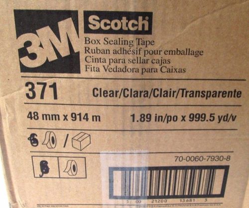 2 Rolls  3M - Scotch Sealing Tape 371 48 mm (1.89&#034;) x 914m (999.5 yard)