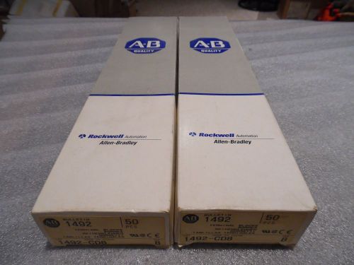 Allen Bradley 1492-CD2   Terminal Block White Ser B #14 - #4 AWG Lot of 100 NIB