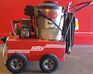 Used hotsy 555ss hot water 115 volt / diesel 2.2gpm @ 1300psi pressure washer for sale