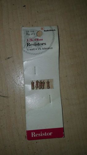 Lot x 5 Metal Film Resistors 1/2 W 180 ohm  5%