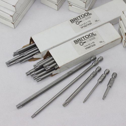 GENUINE BRITOOL TORX SCRWDRIVER BITS (SELECT SIZE &amp; LENGTH)