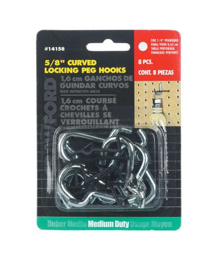 Crawford 14158 5/8&#034; in Locking Peg Hooks