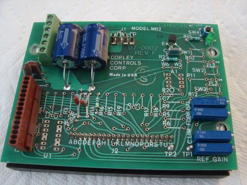 Coplay Controls Corp MB2 215 Motor Controller 07-0002 Rev F