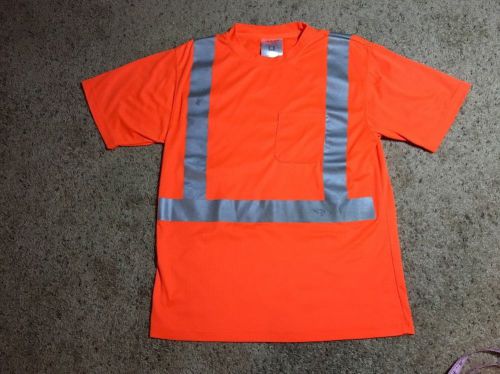 TINGLEY RED ORANGE JOB SIGHT SHORT SLEEVE SHIRT S75029 SIZE MEDIUM