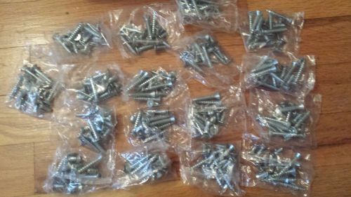 lot of 17 bags metal to wood commercial door hinge srew sets