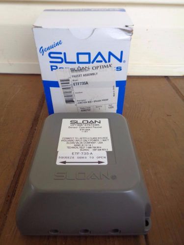 New sloan optima systems etf735a sensor operated faucet for sale