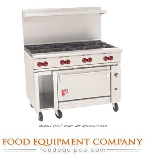 Wolf C48C-8B Challenger XL™ Restaurant Range Gas 48&#034; (8) Burners &amp; (1)...