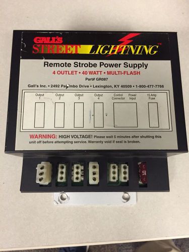 Gall&#039;s street lightning Remote Srtobe 40 warr power supply model GR087