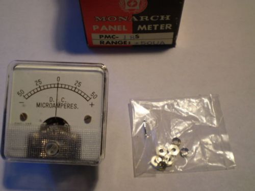 MONARCH PANEL METER D.C. PMC - 18 s microamperes