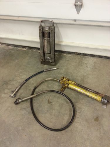 Regent jack mfg. 15 ton pipe squeeze shut off tool fusion w/ enerpac hand pump for sale