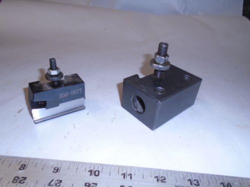 MACHINIST  TOOLS LATHE MILL Machinist Lot of 2 Quick Change Tool Holders