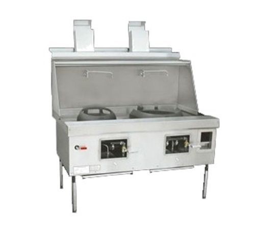 Town YF-2-SS York® Wok Range Gas (2) chambers