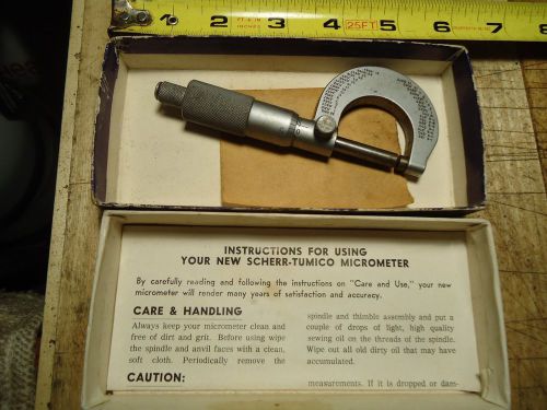 SCHERR/ TUMICO MICROMETER