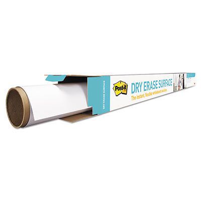 Dry erase surface with adhesive backing, 72 x 48, white, sold as 1 each for sale