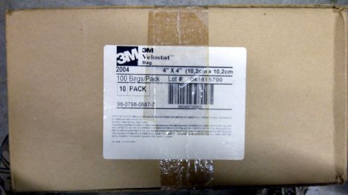 3m velostat conductive shielding bags, 2004, 4&#034; x 4&#034;, 100/box, 10 box/cs for sale