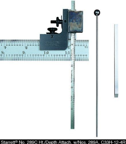 Starrett 289C Height And Depth Gauge Set For Combination Squares