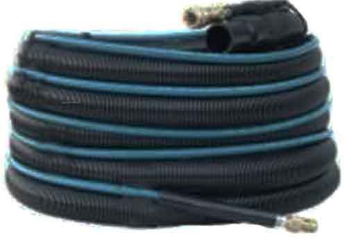 25&#039; x 1.5&#034; black flex vacuum solution hose combo tufflexx v25bl-combo for sale