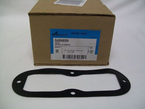 Crouse-hinds (25) gask805n 1-1/2&#034; neoprene gasket for form 8/mark 9 conduit body for sale