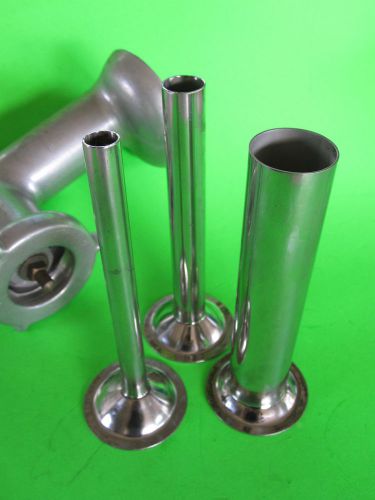 (3) SET sausage stuffer tubes for VINTAGE Kitchenaid Mixer meat grinder chopper