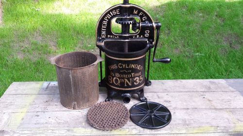 CAST IRON 8 QUART ENTERPRISE PRESS~FRUIT~WINE~SAUSAGE~DUCK~CIDER PRESS~FARM TOOL