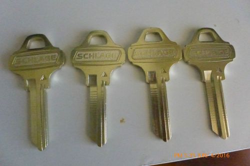 4 Schlage Everest C123   four UNCut Blanks FOR  SCHLAGE C123 KEYWAY UN -CUT, NEW