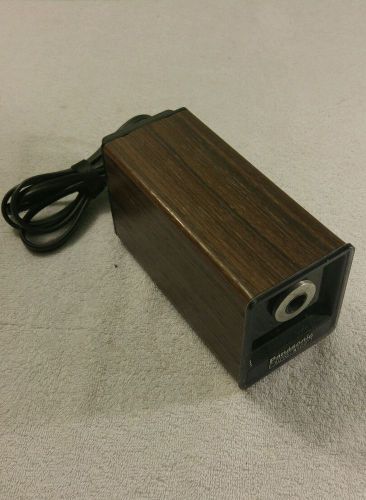 Vintage Panasonic KP-77 Wood Grain Metal Electric Pencil Sharpener VGC Retro!