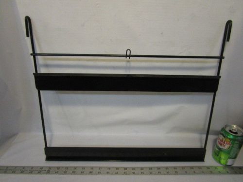 Vintage black metal Sign holder frame for cardboard or thin wood signs 20&#039; wide