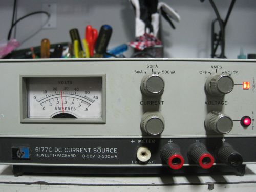 HP AGILENT 6177C DC CURRENT SOURCE 0-50V 0-500mA