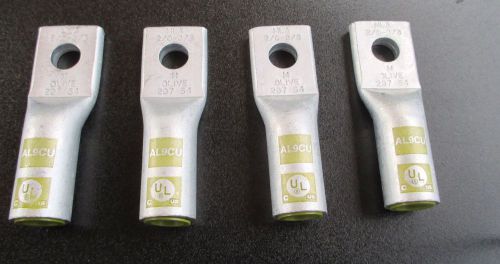 4 Morris Alu Long Barrel 1 Hole Compression Lugs - 93044 MLA 2/0-3/8 Olive