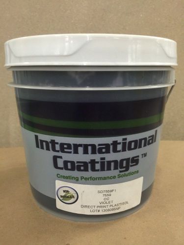 International Coatings 7559 NP Violet Color Concentrate plastisol ink 1 Gal