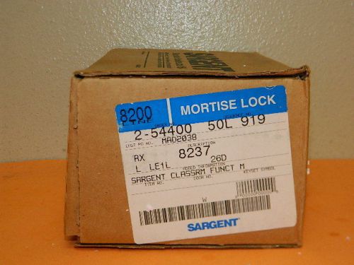 New sargent 8200 line 8237 classroom mortise lock set le1l rx 2-54400 (14 aval) for sale