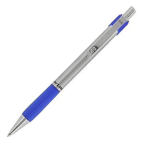 Paper Mate Design Retractable Stainless Steel Ballpoint Pen, 1.0mm, Medium