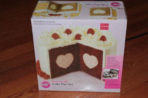 NEW WILTON TASTY HEART FANCY FILL Cake Tin Baking Pan Comes with  instructions