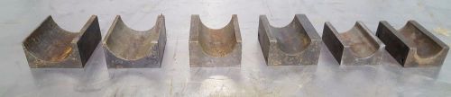 Lot of 6-tube bender clamp blocks 632/624/824/848 size 28/32/36/40/44/48 1.75-3&#034; for sale