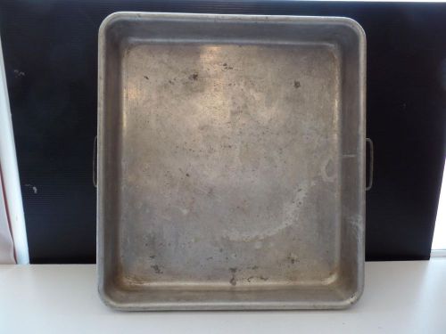 Dura-Ware Aluminum Commercial Roasting Pan Handles 19-13/16x21-13/16&#034;x3-1/2&#034;Vtg