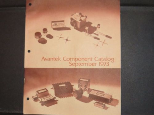 AVANTEK COMPONENT CATALOG SEPTEMBER 1973 (#43)