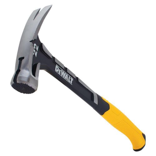 DEWALT 22 oz. Steel Checkered Face Hammer Efficient Nail Pulling Optimal Weight