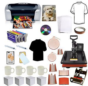 8in1 sublimation pro heat transfer press,epson printer c88,refil ink,tshirts,mug for sale