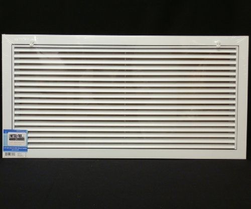 Metal-Fab 30&#034; x 16&#034; Aluminum Return Filter Grille - Easy Air FLow - Linear Bar