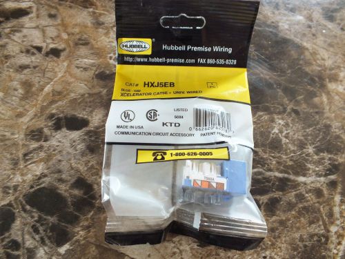 New Package of Hubbell HXJ5EB Xcelerator CAT5E Jack