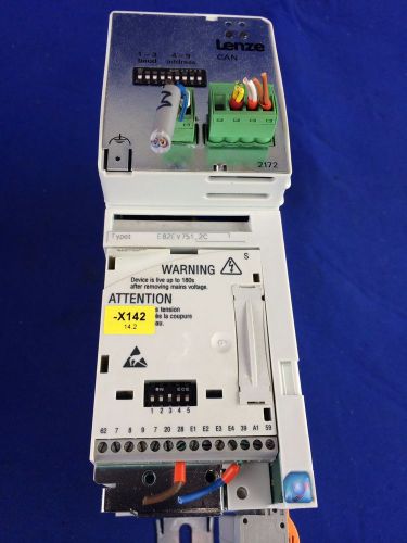 LENZE 8200 VECTOR INVERTER E82EV751_2C W/ EMF2172IB &amp; E82ZAFSC