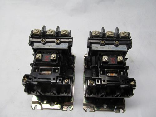 2- ALLEN BRADLEY 500LBOD93 3 POLE 30 AMP CONTACTORS 120V COILS