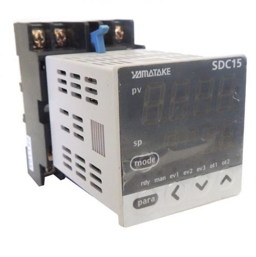 Yamatake honeywell sdc15 single loop controller 24v sc/dc &amp; socket c15svord0100 for sale