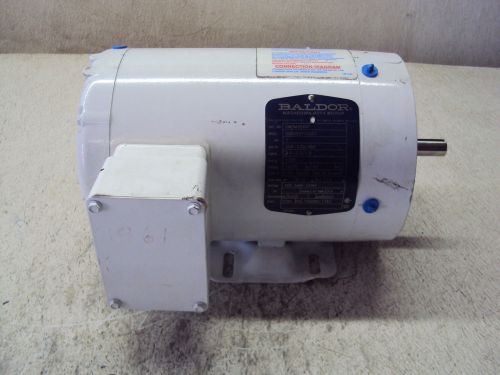 BALDOR 1 HP WASHDOWN MOTOR 1725 RPM, 208-230/460 VOLT, FR 143TC (NEW)