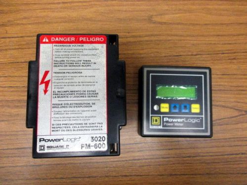 Square D PowerLogic Power Meter 3020  PM-600