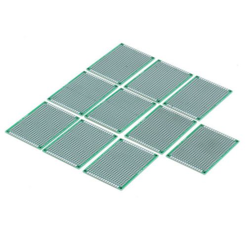 10pcs double side prototype pcb tinned universal breadboard 5x7 cm 50mmx70mm eg for sale