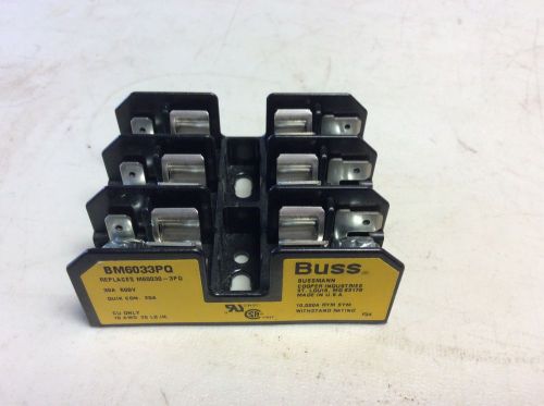 Cooper Bussmann BM6033PQ 3 Pole Fuse Holder 600 V 30 Amp BM6033